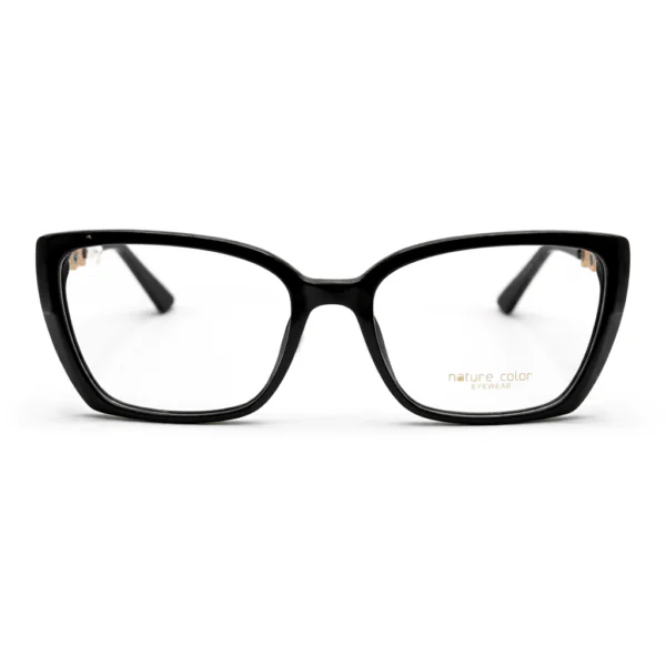 Nature Color Élégance MJ6801A C1 – Lunettes Femme Chic Noir & Détails Bijoux