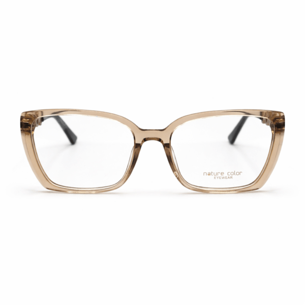Nature Color Élégance MJ6801A C4 – Lunettes Femme Chic Dégradé Champagne & Détails Bijoux