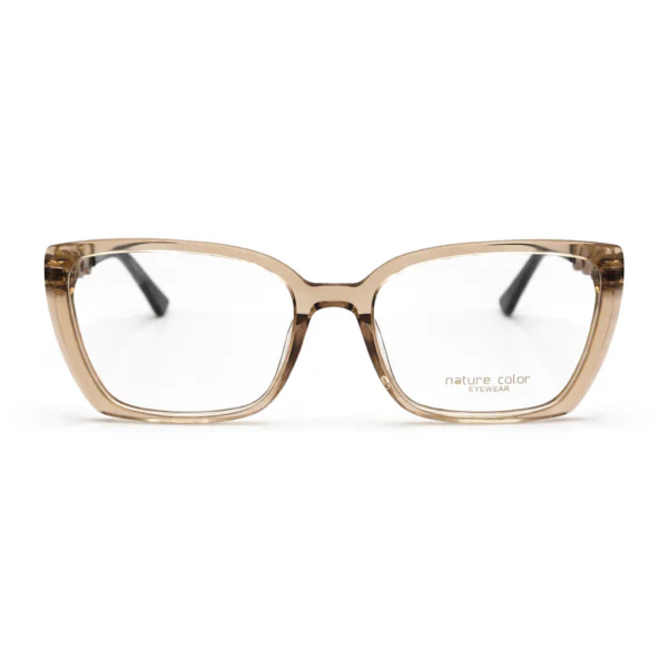 Nature Color Élégance MJ6801A C4 – Lunettes Femme Chic Dégradé Champagne & Détails Bijoux